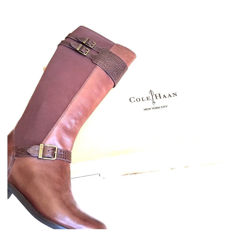 New COLE HAAN 'Tennley' tall boots Nike Air soles